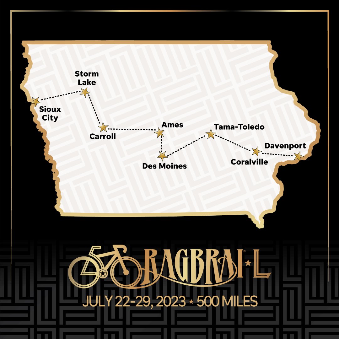 Ragbrai Route Map 2024 Lara Moselle